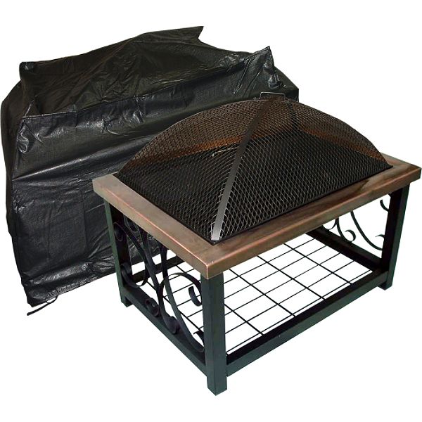 Fire Sense Vinyl Rectangle Fire Pit Cover