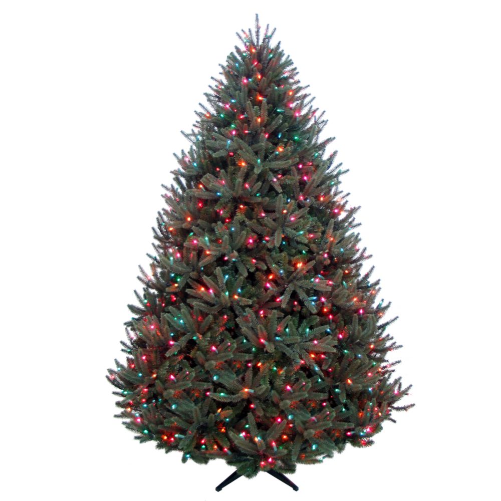 Simply Christmas 7.5 ft. Cambridge Fir W/800 NVO Lights, Multi-Color