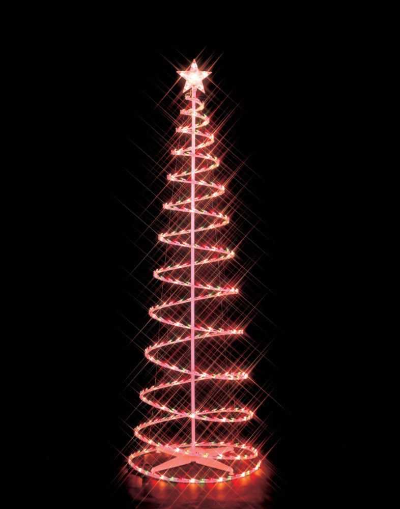Christmas Tree Ideas: Simply Christmas 7 ft. Spiral Tree, Multi Mix