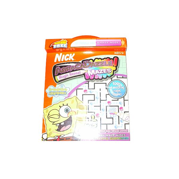 Abracadazzle Spongebob Squarepants Mazebook And 1 Marker 1601