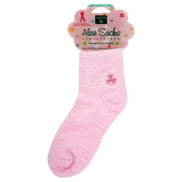 Earth Therapeutics Foot Therapy Aloe Socks, 1 pair