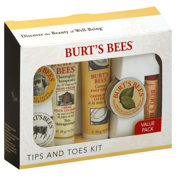 Burt's Bees Tips and Toes Kit, Value Pack, 1 kit