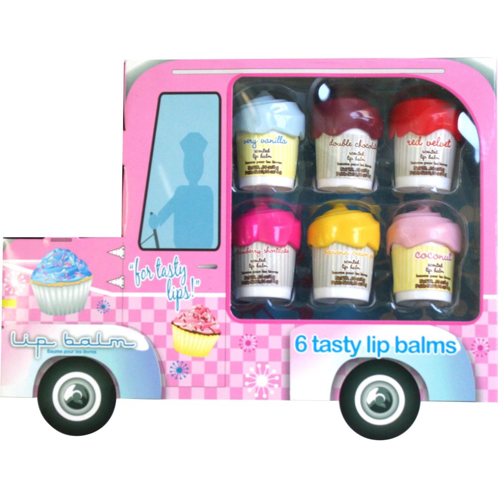 Lotta Luv 6 Piece Cup Cake Truck Balm Set