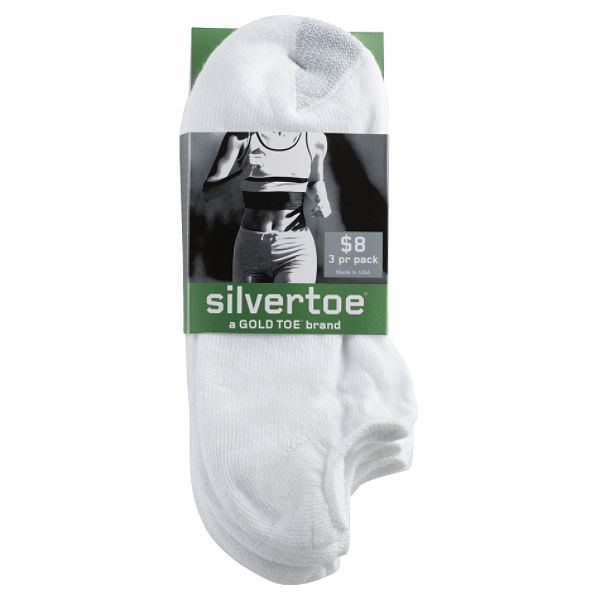 Silvertoe 3 Pair Low Cut Plus