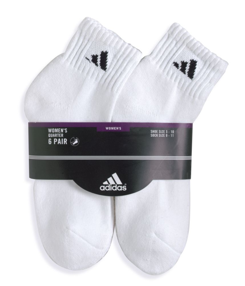 Adidas Six-Pack Womens Quarter Socks
