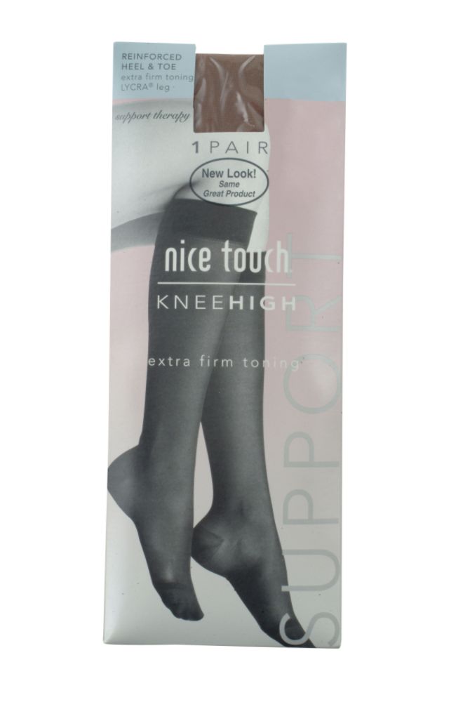 Nice Touch Pantyhose Support Therapy Extra Firm Toning Knee High