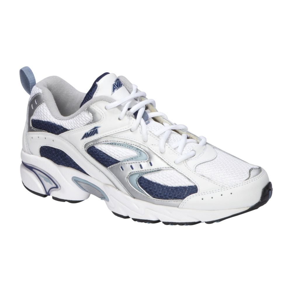 Avia Women's 5018 Running Shoe-White/Silver/Gray