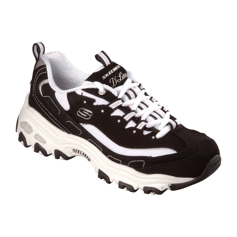 Skechers Women's D'Lites Extreme Shoe - Black/White
