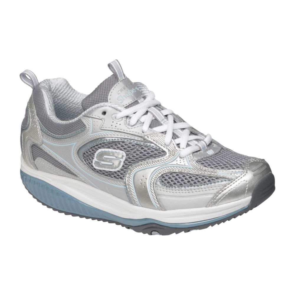 Skechers Women's Accelerators - White/Silver/Blue