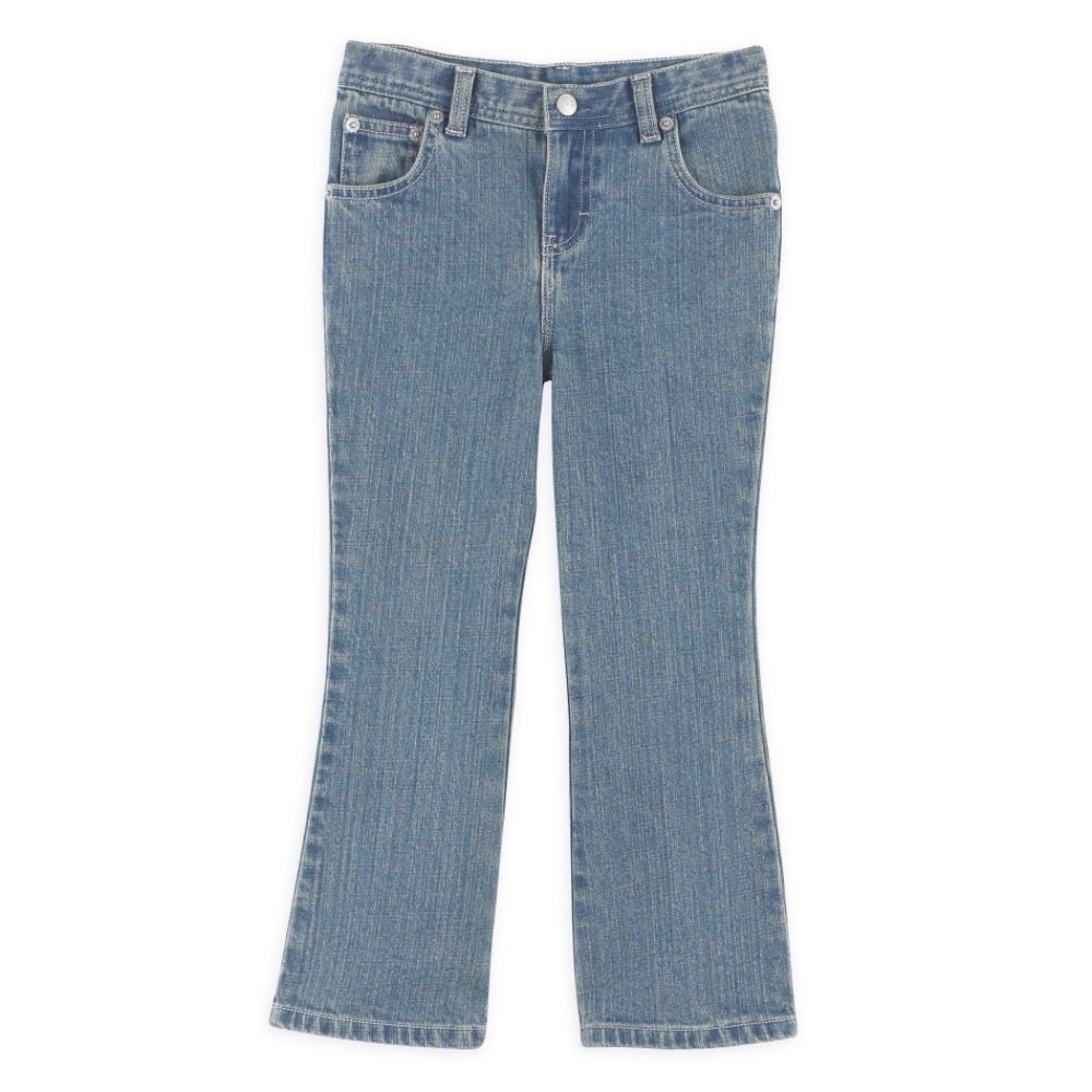 Canyon River Blues Girl's 4-6x Medium Stone Flap Back Pocket Flare Slim Jean