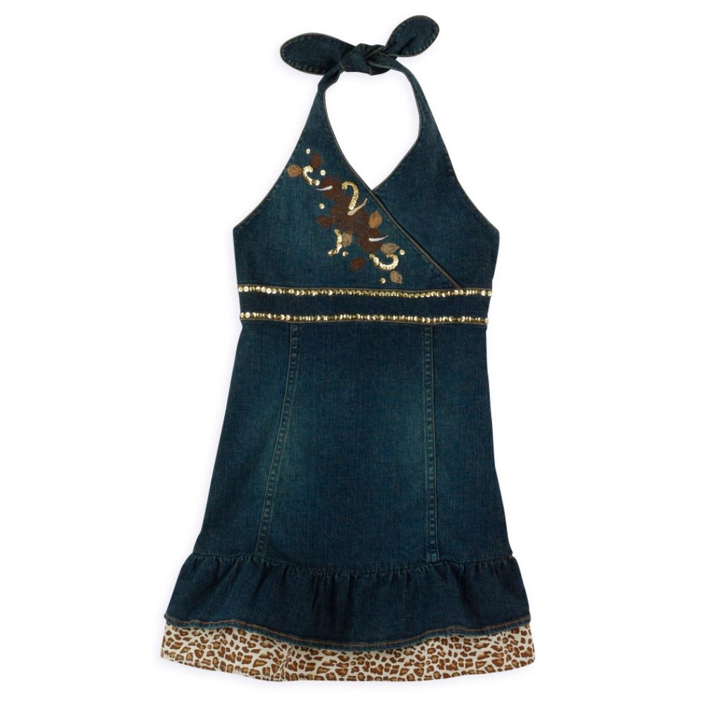 The Cheetah Girls Girl's 7-16 Denim Halter Dress