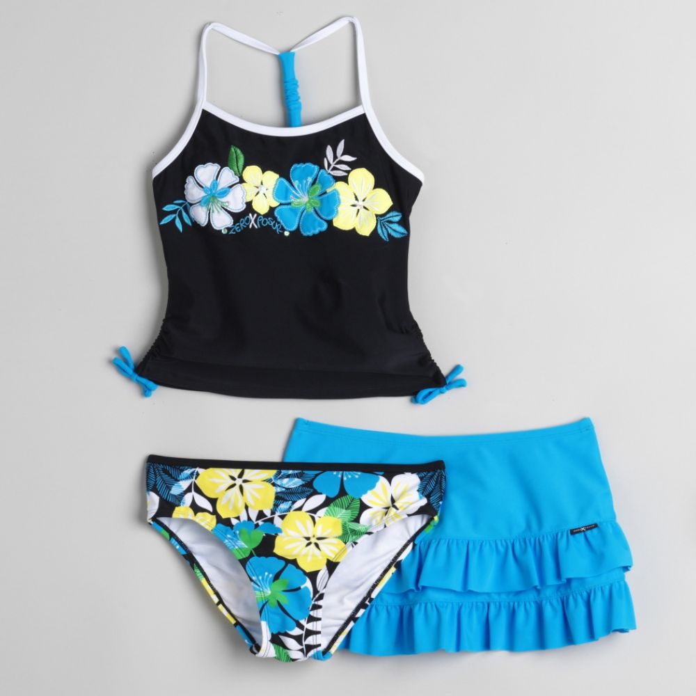 Zero Xposur Girl's 7-16 Jasmine Swim Set