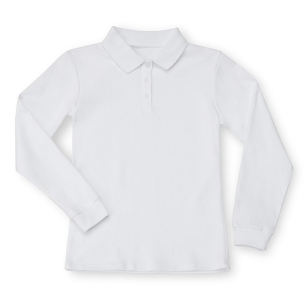 Dockers Girl's 7-16 Long Sleeve Uniform Polo