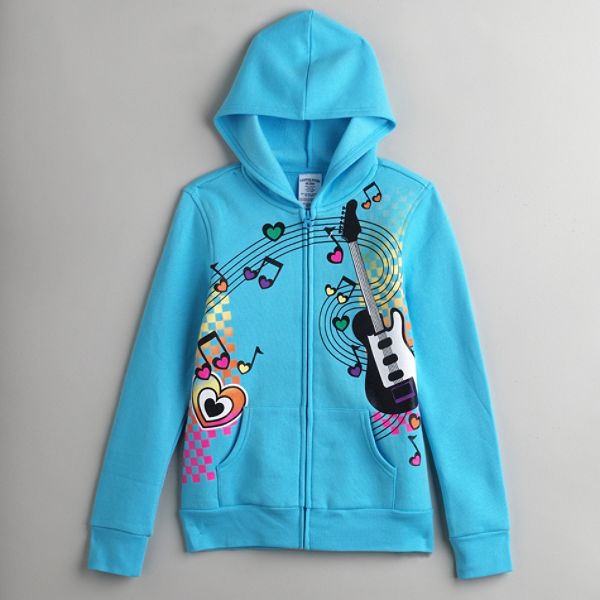 Canyon River Blues Girl's Plus Long Sleeve Graphic Fleece Hoodie