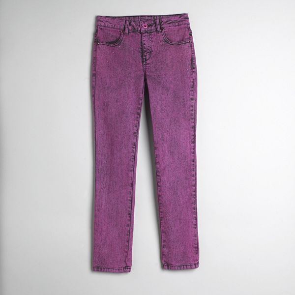 Canyon River Blues Girl's Plus Acid Washed Skinny Jeans