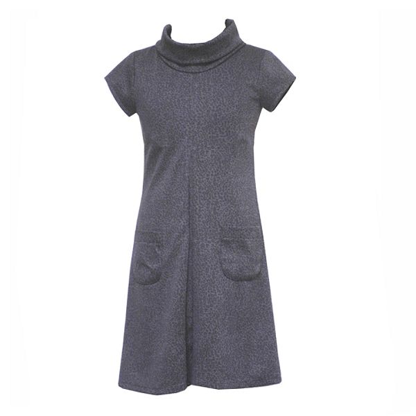 Rare Too Girl's Plus Short Sleeve Cowl Neck Dress With Pockets