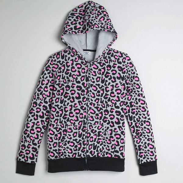 Canyon River Blues Girl's Plus Long Sleeve Printed Fleece Hoodie