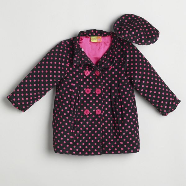 Al Ray Infant Girls Jacket Polka Dot Beret