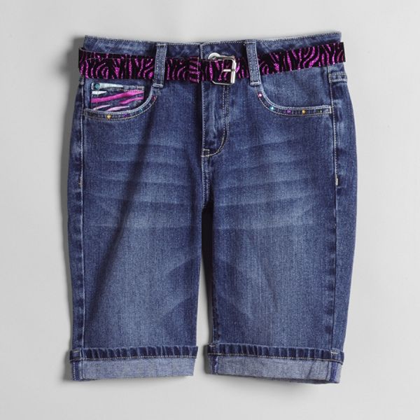 Canyon River Blues Girl's Plus Roll Cuff Bermuda Shorts