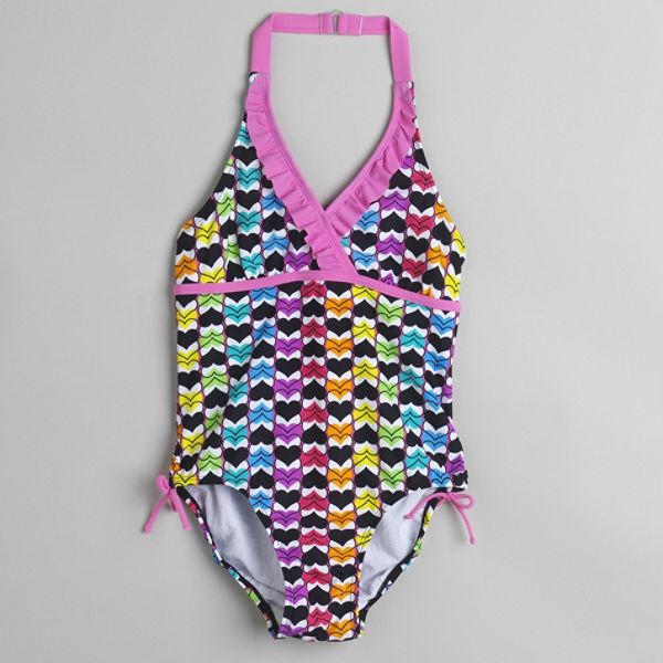 Joe Boxer Girl's Plus Heart To Heart Swimsuit