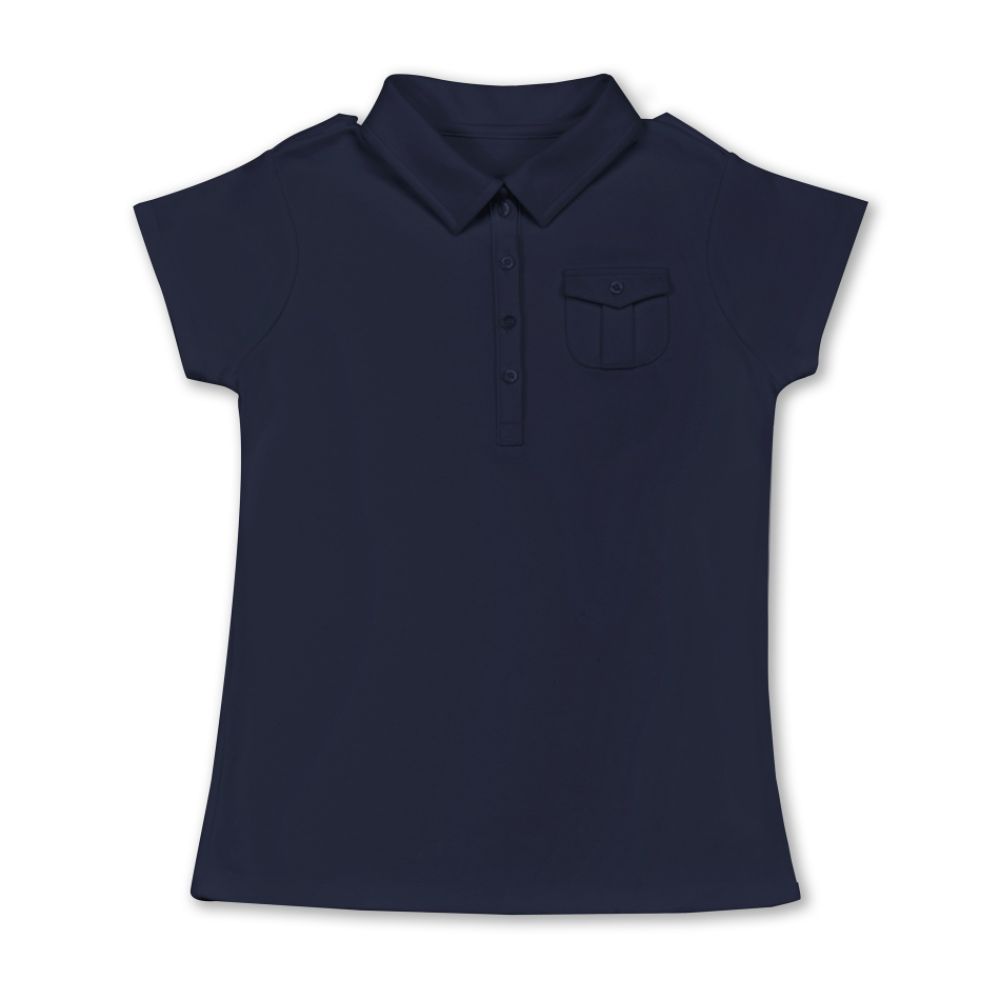 Dockers Girl's 4-16 Short Sleeve Pocket Polo
