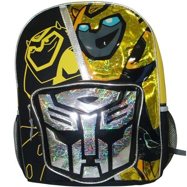 Kids Charter Transformers Logo Pocket Backpack That Lights Up