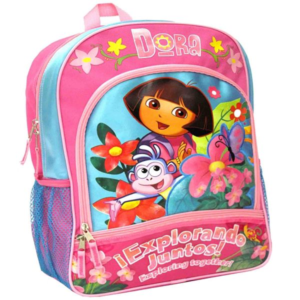 Kids Charter Dora Exploring Together Flowers Backpack