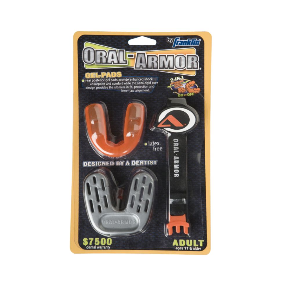 Franklin Gel Mouthguard with Strapping System, Adult