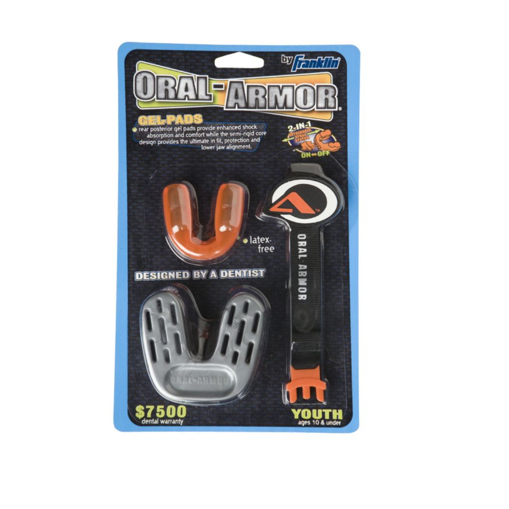 Franklin Gel Mouthguard with Strapping System, Youth