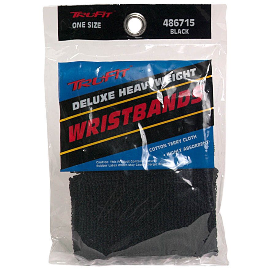 Tru-Fit Wrist Bands, Deluxe Heavyweight, Black, One Size, 1 pr wristbands at Kmart.com