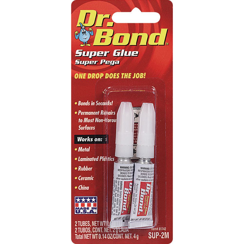 Permatex Doctor Bond Super Glue Gel 2-Pack