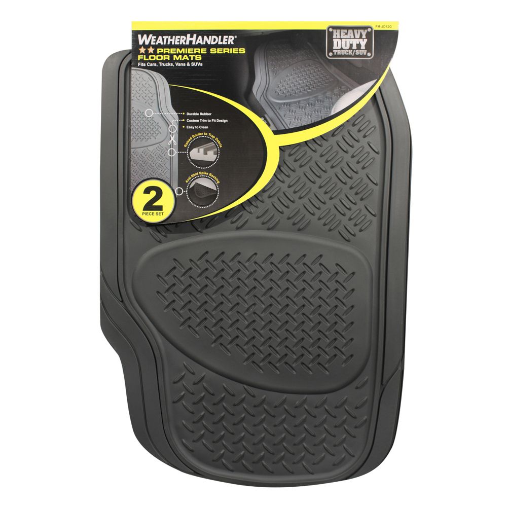 WeatherHandler Diamond Plate Truck Front Rubber Mat Set at Sears.com