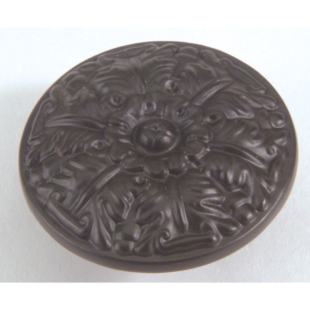 Atlas Homewares 1.5" Ornate Small Round Hammered Knob - Oil Rubbed