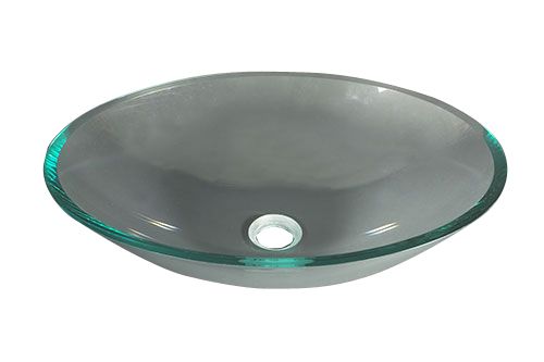 Oval Clear Vessel