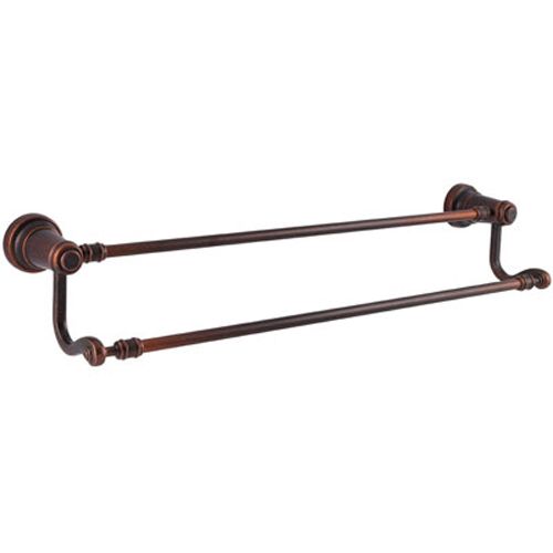 Pfister Ashfield 24 in  Double Towel Bar - Rustic Bronze