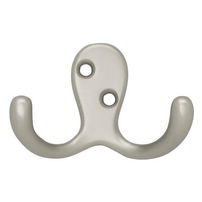 Brainerd Manufacturing Co. Hook, Double Prong Robe - Matte Nickel at Sears.com
