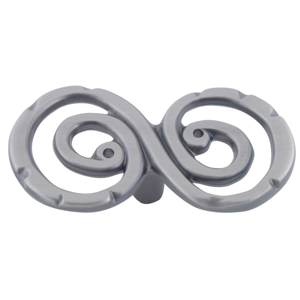 Atlas Homewares 2-3/4" Small Scroll Knob - Pewter
