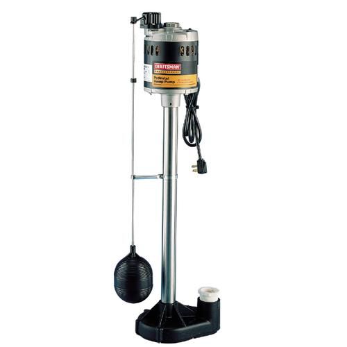 Craftsman Professional 1/2 hp Stainless Steel/Cast-Iron Pedestal Sump Pump