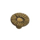 Stix Round Knob 1-1/3 inch dia, Antique Gold