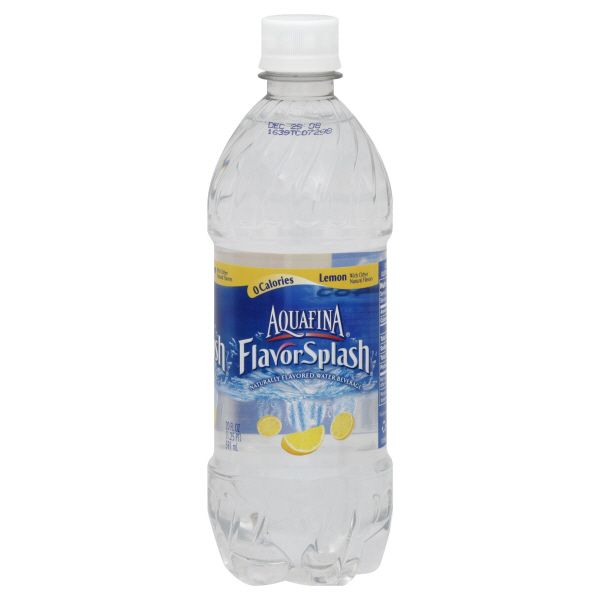 AquaFina Aquafina Flavor Splash Flavored Water Beverage, Lemon, 20 oz (1.25 pt) 591 ml