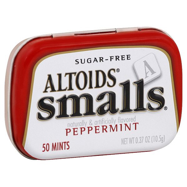 Altoids Smalls Mints, Sugar-free, Peppermint, 50 Mints [0.37 Oz (10.5 1615911