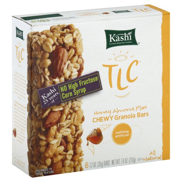 Kashi TLC Granola Bars, Chewy, Honey Almond Flax, 6 - 1.2 oz (35 g) bars [7.4 oz (210 g)]