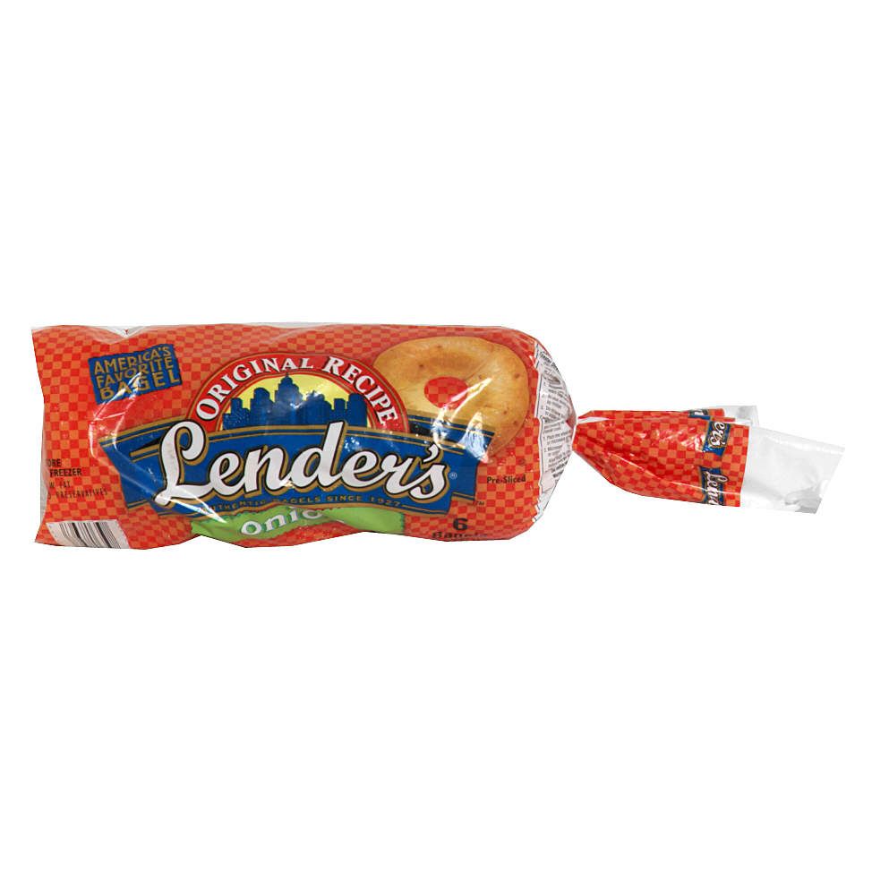 Lender's Original Recipe Original Recipe Bagels, Onion, 6 bagels [12 oz (340 g)]