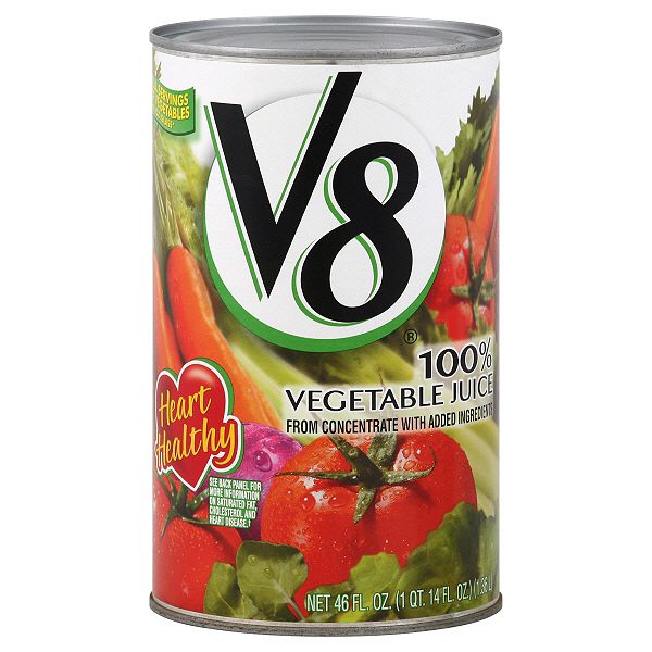 V8 Vegetable Juice 100 46 Fl Oz 1 Qt 14 Fl Oz 1 36 Lt 033W533766110001P V8 53376611