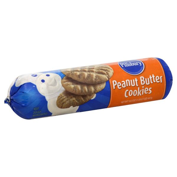 Pillsbury Cookie Dough, Peanut Butter, 16.5 oz (1 lb 0.5 oz) 467 g