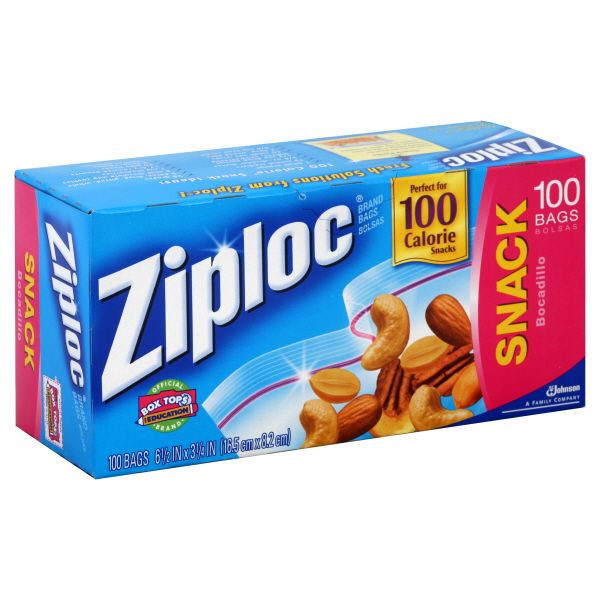 Ziploc Snack Bags, 100 bags at Kmart.com