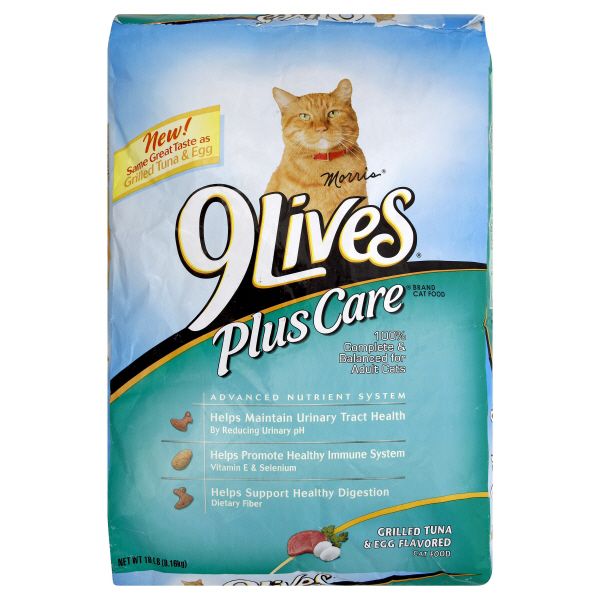 9Lives Plus Care Cat Food, Grilled Tuna & Egg Flavored, 18 lb (8.16 kg) at Kmart.com