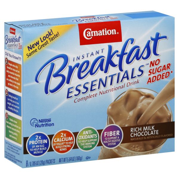 Carnation Instant Breakfast Essentials Complete Nutritional Drink, Rich