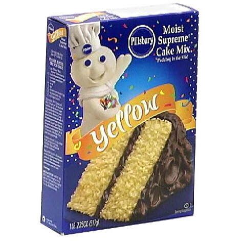 Pillsbury Moist Supreme Cake Mix, Yellow, 1 lb 2.25 oz (517 g)
