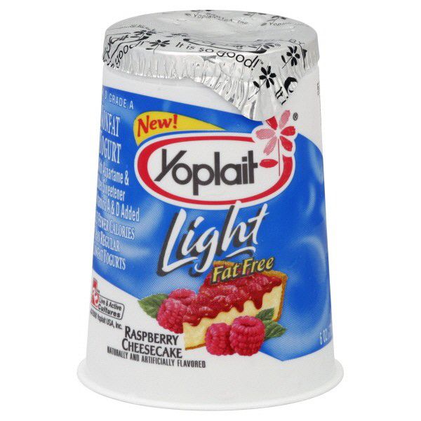 Yoplait Light Raspberry Cheesecake Yogurt Fat Free 6-Ounce